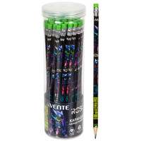 Карандаш черно-графитный deVENTE с ластиком HB Robotic корпус трехгранный арт.5032505