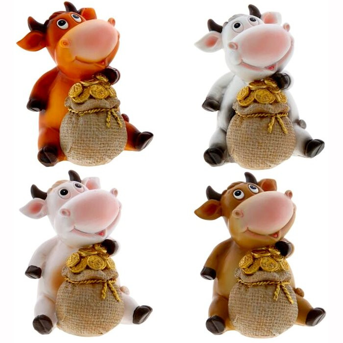 Копилка СГ "Бычок" 11см в ассортименте арт.753528 Копилка СГ "Бычок" 11см в ассортименте арт.753528