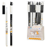 Ручка гелевая ПИШИ-СТИРАЙ (МС) синяя Котенок 0,5мм арт.K9929 (Ст.12)