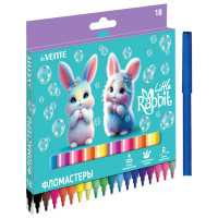 Фломастеры (deVENTE) Little Rabbit 12 цветов вентилируемый колпачок картонная коробка арт.5082626 Фломастеры (deVENTE) Little Rabbit 12 цветов вентилируемый колпачок картонная коробка арт.5082626