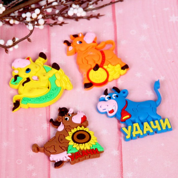 Магнит "Бычок с пожеланиями" 4,5см арт.541-338 Магнит "Бычок с пожеланиями" 4,5см арт.541-338