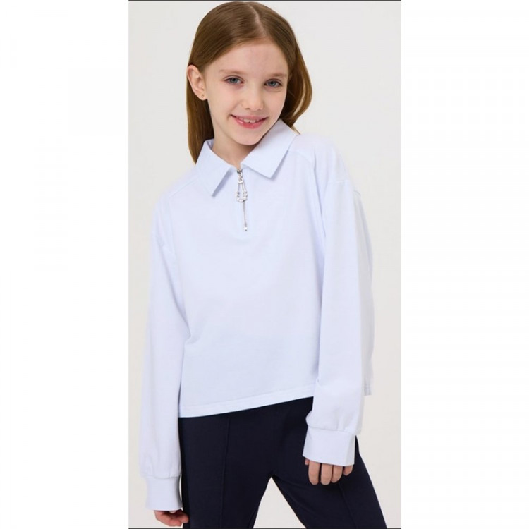 Блузка трикотажная для девочки (Brostem) длинный рукав цвет кремовый арт.5186A размерный ряд 32/128-40/152