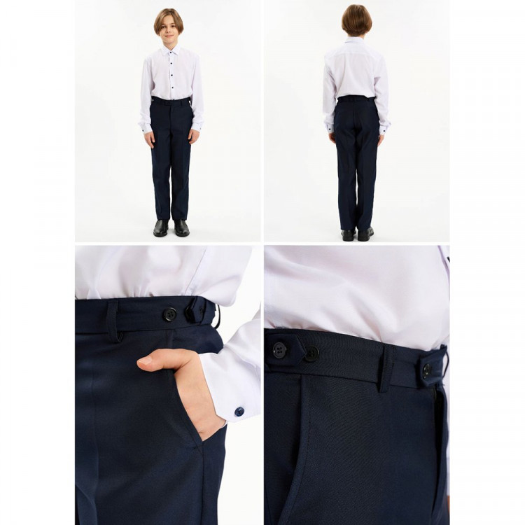 Брюки для мальчика (MULTIBREND) артикул SMK141-G39 размерный ряд цвет темно-синий