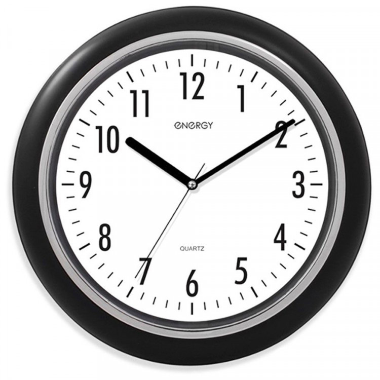 Часы настенные круглые Классика черные