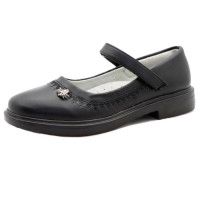 Туфли для девочки (КОЛОБОК) черные верх-искусственная кожа подкладка-искусственная кожа артикул RC111_3580-01 Туфли для девочки (КОЛОБОК) черные верх-искусственная кожа подкладка-искусственная кожа артикул RC111_3580-01