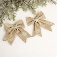 Украшение декоративное "Бант" 12*14см 02шт/наб. "Волшебство" цв.шампань арт.916-1956