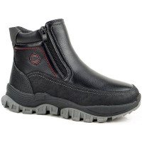 Ботинки для мальчика (B&G) черные верх-искусственная кожа подкладка -искуственный мех артикул m-bg-5356-4A Ботинки для мальчика (B&G) черные верх-искусственная кожа подкладка -искуственный мех артикул m-bg-5356-4A