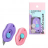 Нож канцелярский 09мм ErichKrause Cloud Mini Pastel пластиковые направляющие арт.62755