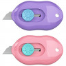Нож канцелярский 09мм ErichKrause Cloud Mini Pastel пластиковые направляющие арт.62755