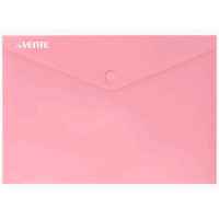 Папка-конверт на кнопке "deVENTE. Pastel" A5 (240x180 мм) 180 мкм, непрозрачная пастельная розовая, индивидуальная маркировка