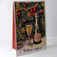 Пакет подароч. бумаж. 33*45,7см "С Новым годом" арт.95786FE Пакет подароч. бумаж. 33*45,7см "С Новым годом" арт.95786FE