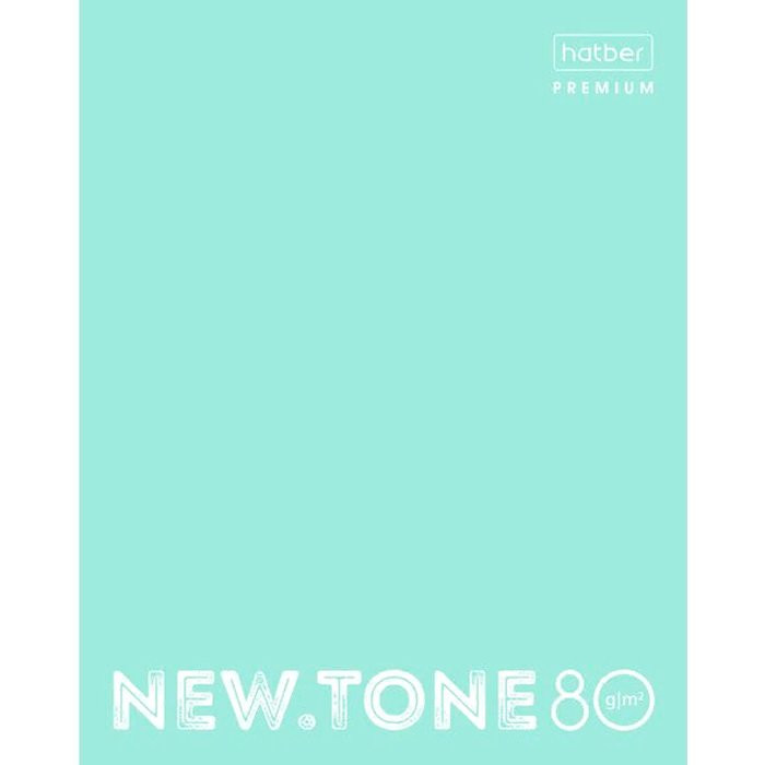 Тетрадь А5 клетка 80 листов скоба (Hatber) NEWtone Pastel Мята арт 80Т5лA1_05039