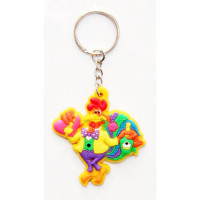 Брелок СИМВОЛ ГОДА "Петушок праздничный" 5см арт.42225/48