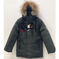 Куртка зимняя для мальчика (AKN) арт.dyl-23-19-3 цвет зеленый
