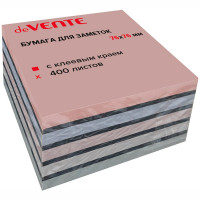 Блок самоклеющийся 75*75 400л 5 пастельных цвета + черный sigNATURE (deVENTE) арт.2010511 Блок самоклеющийся 75*75 400л 5 пастельных цвета + черный sigNATURE (deVENTE) арт.2010511