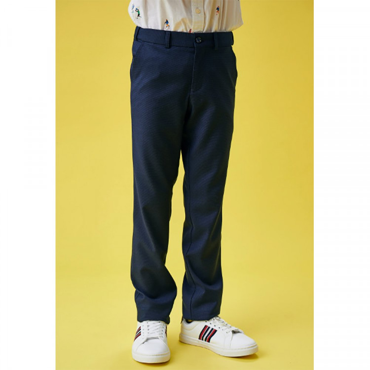 Брюки для мальчика (Bremer) Генри зауженный силуэт размер 32/140-44/176 цвет синий