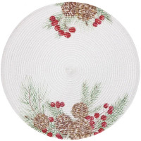 Салфетка сервировочная ПВХ "Еловые ветви" 38см арт.898-169