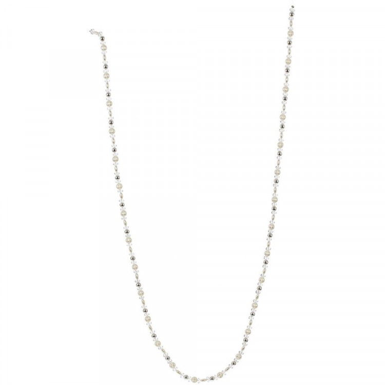 Украшение декоративное "Бусы" 150см цв.прозрачный пластик, металл цв.золот.арт.821998