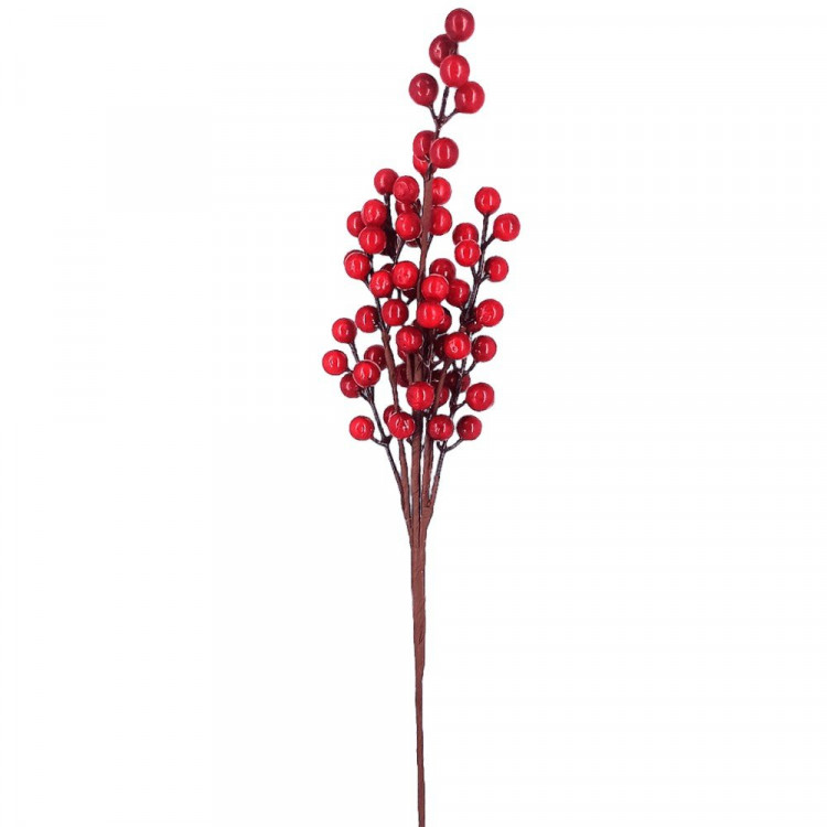Украшение декоративное "Ветка. Ягоды" 43см арт.DL-DRL07787