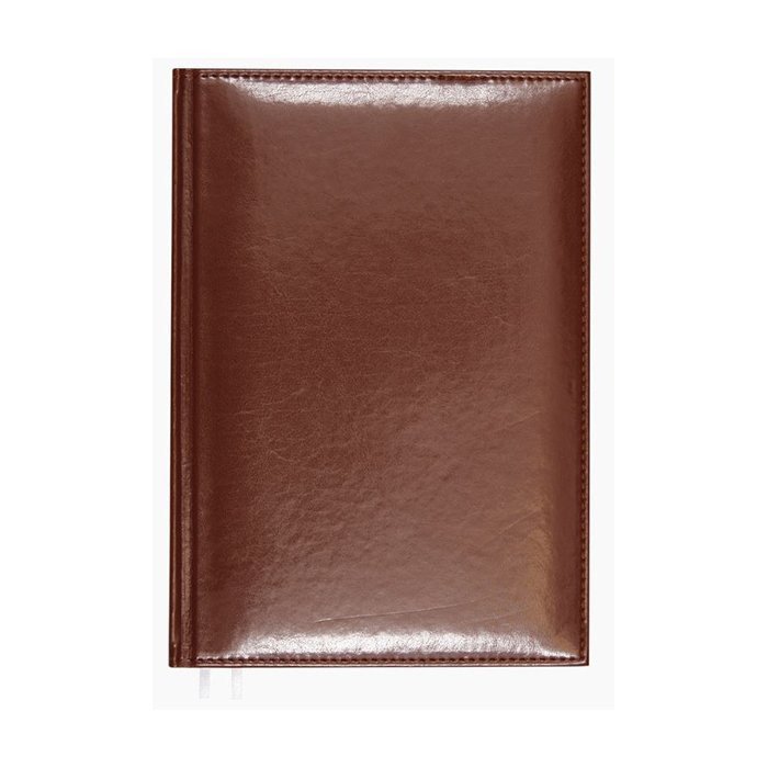 Ежедневник А5 недат. к/з Attomex "Visa" коричневый, 136л, 2 ляссе арт.2034625 (Ст.12)