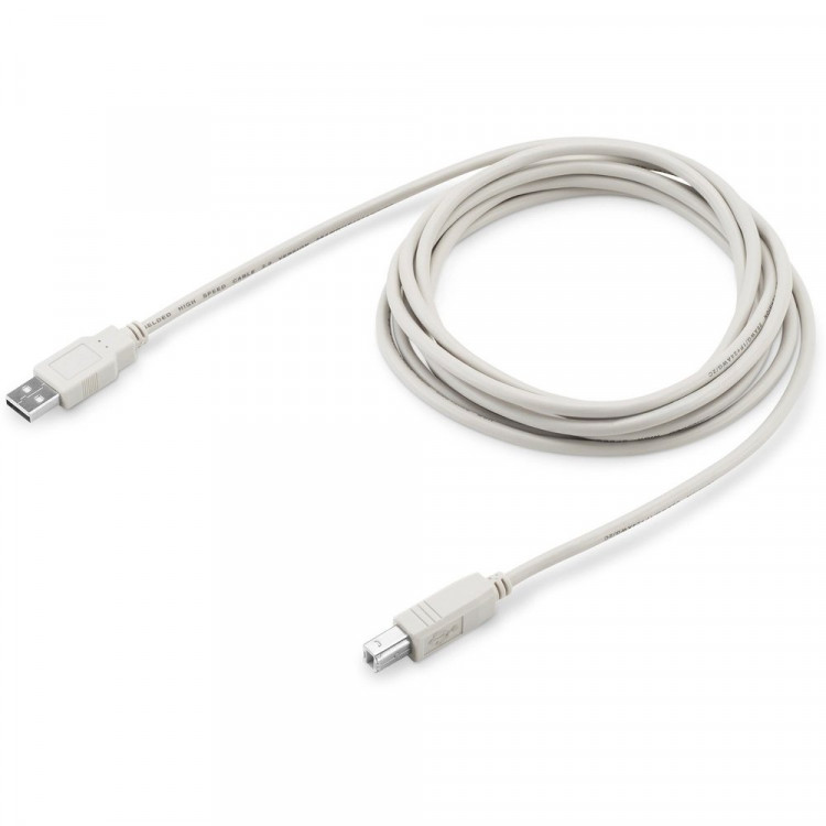 Кабель Buro USB A(m) USB B(m) 3м (USB2.0-AM/BM-3) серый