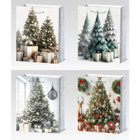 Пакет подароч. бумаж. 26*32см "Ёлочные убранства" арт.230-905