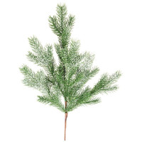 Украшение декоративное "Ветка. Хвоя пластик" 62см цв.зеленый арт.227-523