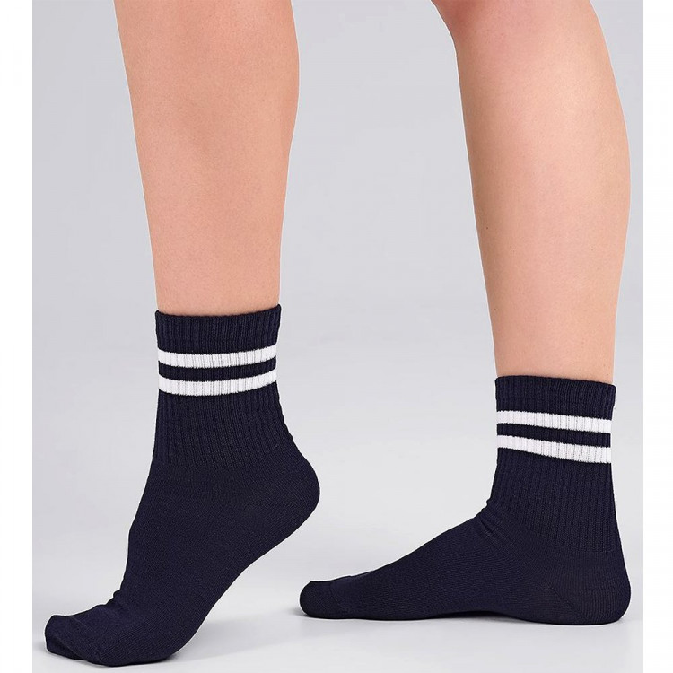 Носки детские для мальчика артикул С1451 80% хлопок, 18% полиамид, 2% эластан цвет темно-синий (Clever)