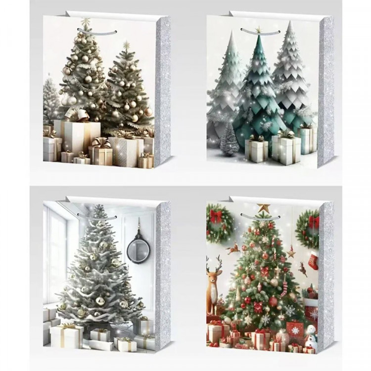 Пакет подароч. бумаж. 18*24см "Ёлочные убранства" арт.230-904