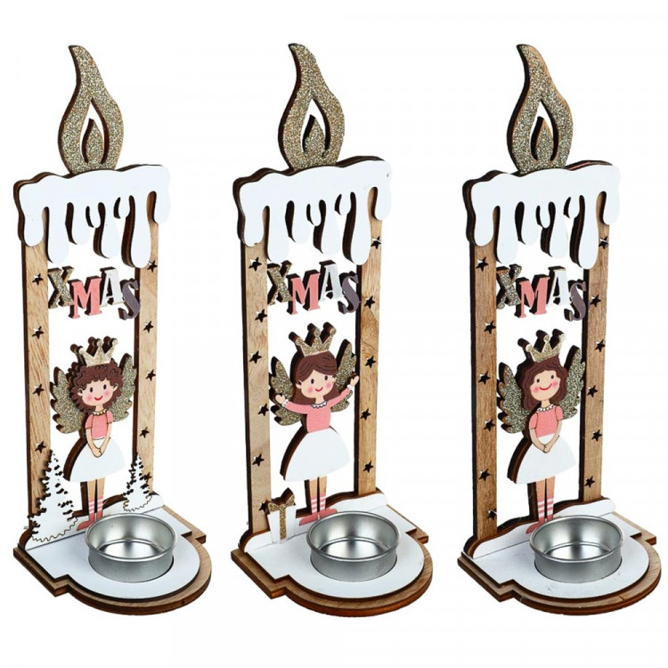 Статуэтка декоративная "Свеча" 9*24см с подсветкой асс. арт.396-801