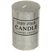 Свеча столбик "New Star ZD-072" 05*7,5см цв.серебро арт.114-140 Свеча столбик "New Star ZD-072" 05*7,5см цв.серебро арт.114-140
