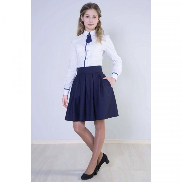 Юбка для девочки (OVAS) арт.4322 размер 30/122-36/146 цвет черный/полоса Юбка для девочки (OVAS) арт.4322 размер 30/122-36/146 цвет черный/полоса