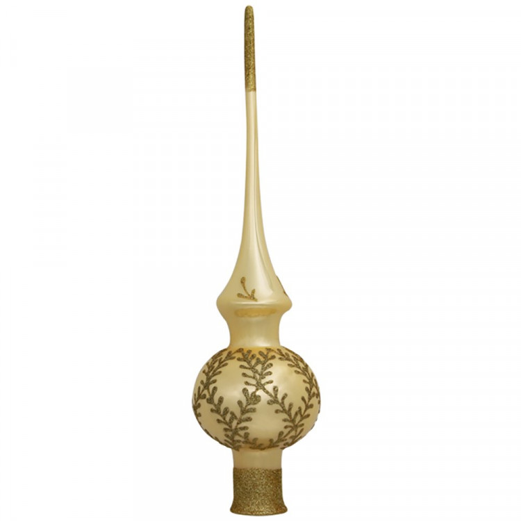 Наконечник на ёлку стекло 28см "Верхушка.Веточка Ромб 1" п/у арт.КВ-194114/1