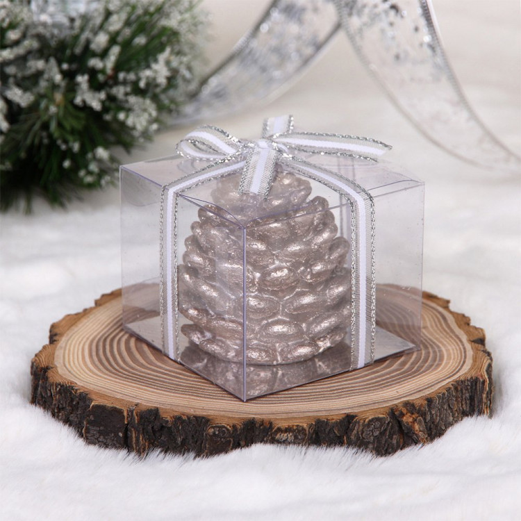 Свеча фигурная "Лесная шишка" 6,7*5см цв.шапань арт.221-094