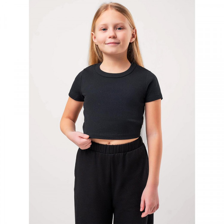 Футболка для девочки арт.CLE 856874шл размер 34/134-42/158 цвет черный Футболка для девочки арт.CLE 856874шл размер 34/134-42/158 цвет черный