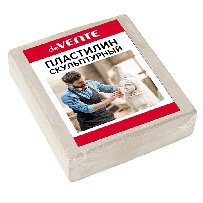 Пластилин скульптурный 500 грамм (deVENTE) белый твердый арт 8042909 Пластилин скульптурный 500 грамм (deVENTE) белый твердый арт 8042909