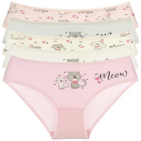 Трусы для девочки арт.41711155DM размер 32/122-128 (6/7) цвет ассорти 100% хлопок