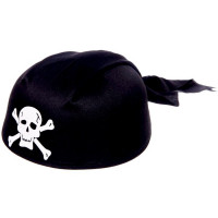 Шляпа карнавальная "Пират" черный с белым арт.770-0231