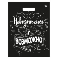 Пакет ПВД прорезн. ручка 31*40 60мкм Невозможное возможно