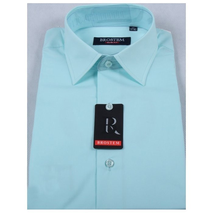 Сорочка подростковая приталенная длинный рукав размер 36/158-164(XXS)-41/176-182 (XL) цвет мята Brostem арт.4704AX** Сорочка подростковая приталенная длинный рукав размер 36/158-164(XXS)-41/176-182 (XL) цвет мята Brostem арт.4704AX**