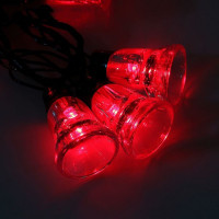 Гирлянда электрическая уличная фигурная Колокол 5м 30 ламп красный 8 режимов