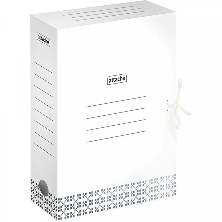 Короб архивный А4 г/карт 75мм на завязках с узорами арт.1792163 (Ст.40)