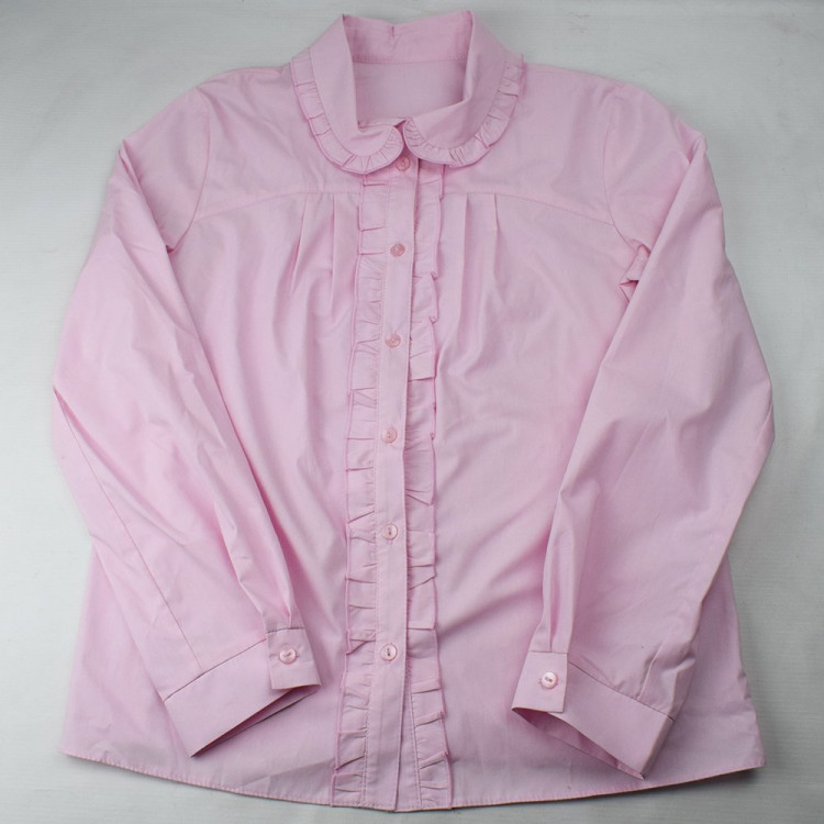 Блузка для девочки (Топтышка) длинный рукав цвет розовый арт.072 размерный ряд 32/128-40/152 Блузка для девочки (Топтышка) длинный рукав цвет розовый арт.072 размерный ряд 32/128-40/152