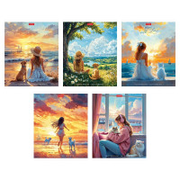 Тетрадь А5 линия 60 листов скоба (Hatber) В хорошей компании ламинация Soft-touch ассорти арт.60Т5лВ2 Тетрадь А5 линия 60 листов скоба (Hatber) В хорошей компании ламинация Soft-touch ассорти арт.60Т5лВ2