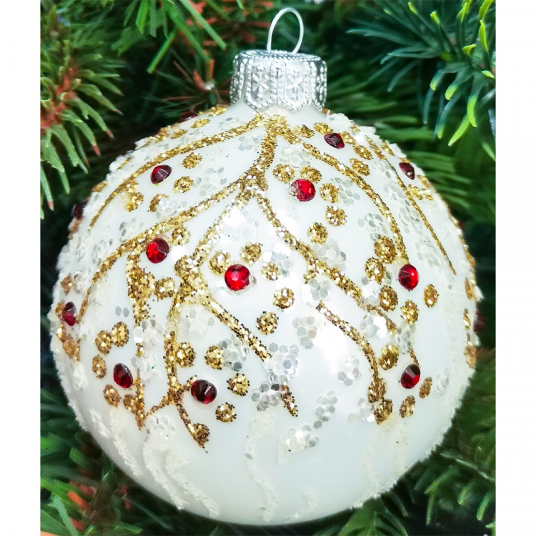 Шар стекло 10см "Княжеский" серия "ВС" п/у арт.КУ-100-201012 Шар стекло 10см "Княжеский" серия "ВС" п/у арт.КУ-100-201012