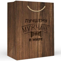 Пакет подароч. бумаж. 23*18см "Лучшему мужчине в мире" арт.15.11.02578