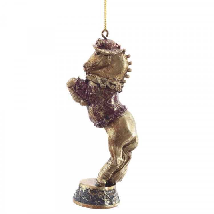 Украшение декор.подвеска фигурка "Лошадь цирковая" 13см арт.823303