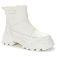 Ботинки для девочек зимние (BETSY) белый верх-искусственная кожа подкладка -натуральная  шерсть артикул 938322/01-02