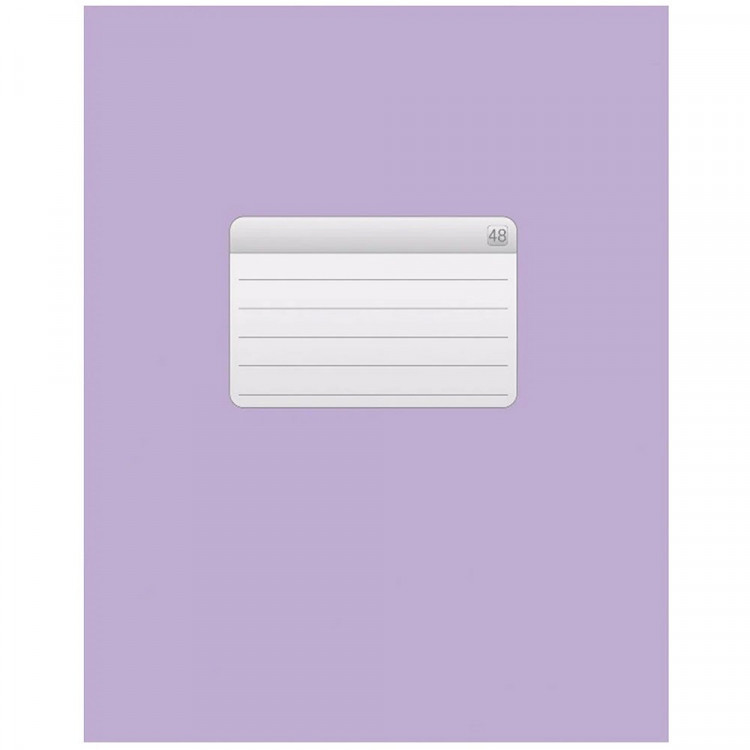 Тетрадь А5 клетка 48 листов скоба второй блок (Hatber) Фиолетовая арт.48Т5D1_27728