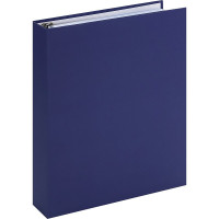 Тетрадь на кольцах А5 клетка 120 листов (Prof-Press) Однотонный синий-2 софт-тач арт.120-0155